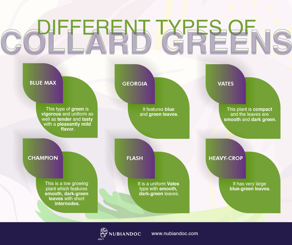 different types of collard greens
