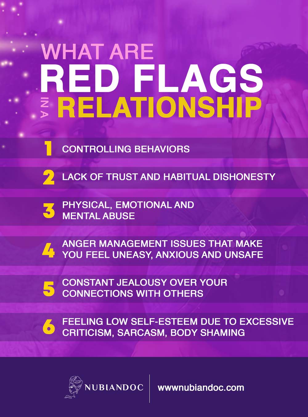 healthy relationships: red flags relationship