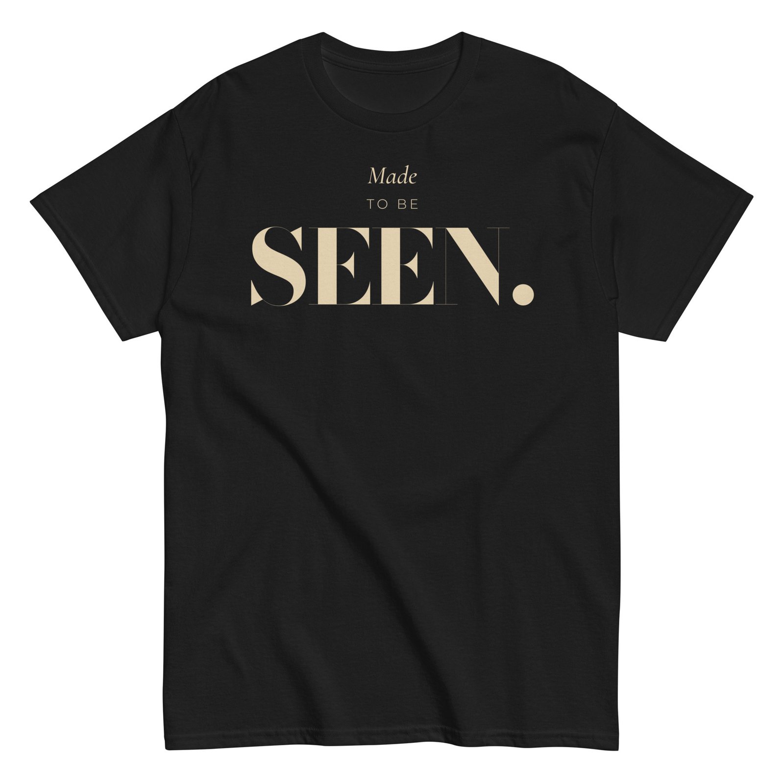 Made to Be Seen. | NubianDoc Tee — Black