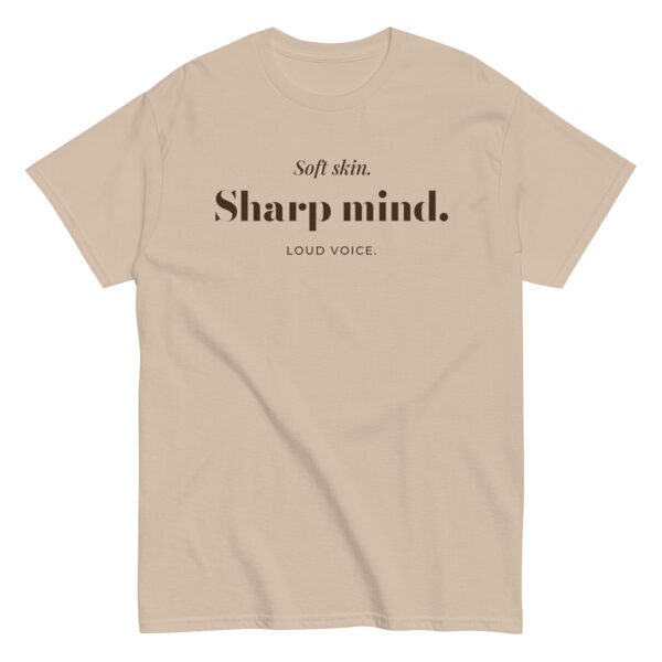 Soft Skin. Sharp Mind. | NubianDoc Tee — Sand